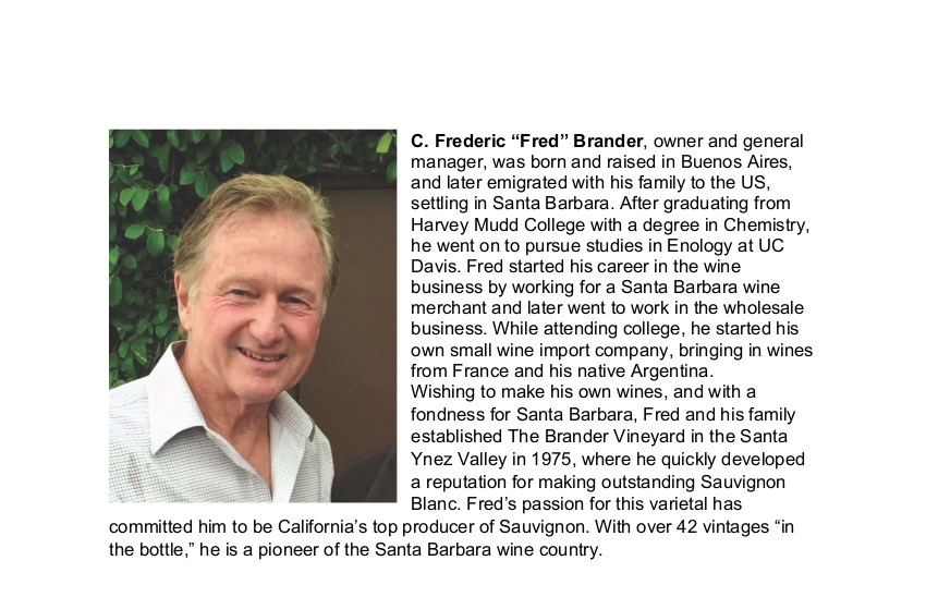 Fred Brander Bio