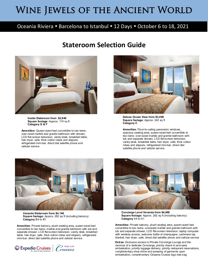 Stateroom Guide - 2021 Oceania Greece and Turkey_r1 1