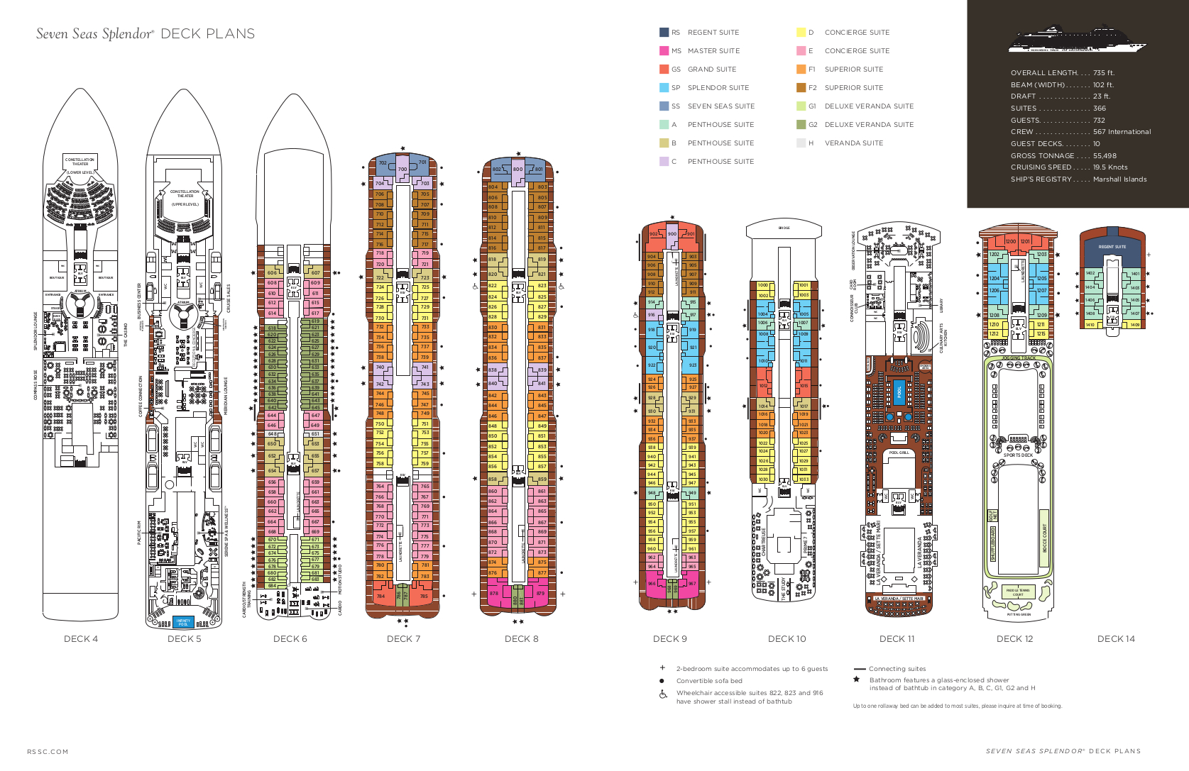 2024 Cast Wines Deck Plan - Expedia Wine Club Cruises