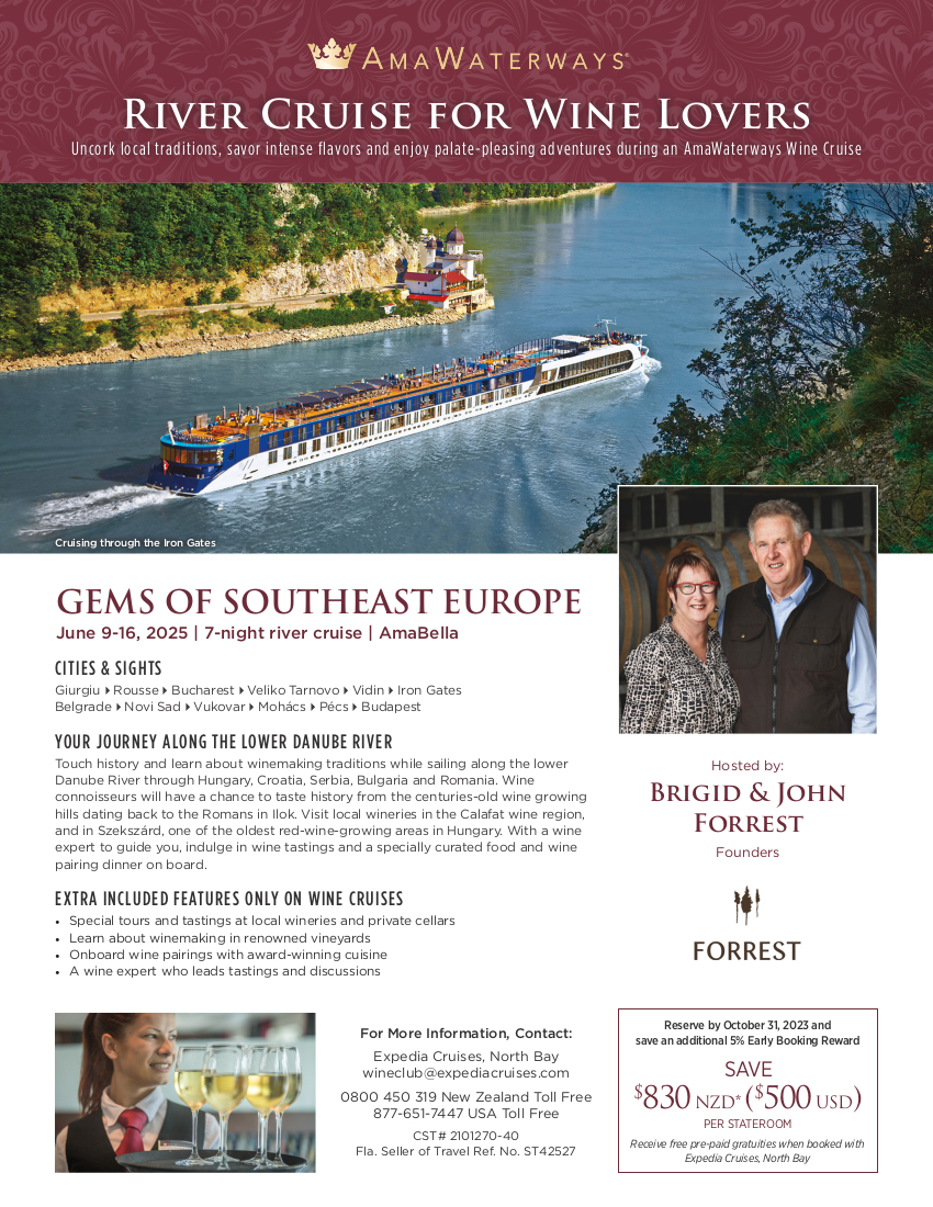 2025 Forrest Wine Cruise Details Expedia Wine Club Cruises