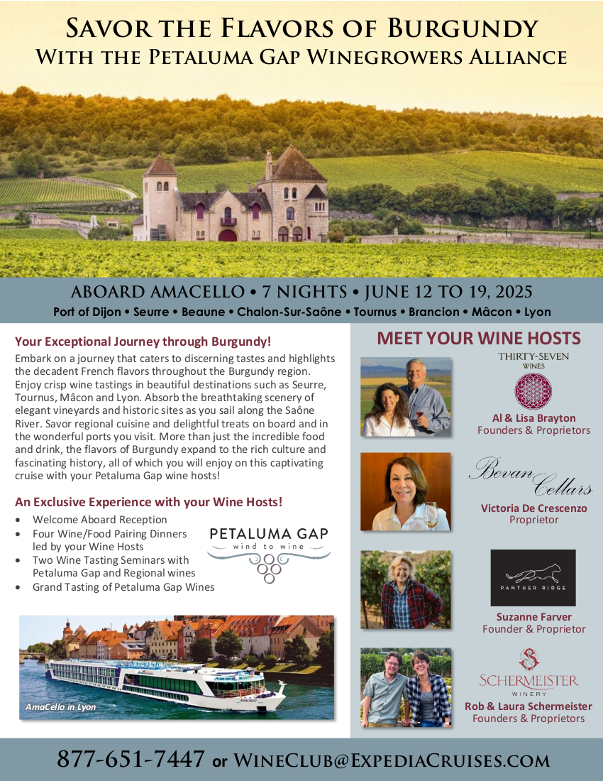 2025 Petaluma Gap Wine Cruise Details Expedia Wine Club Cruises